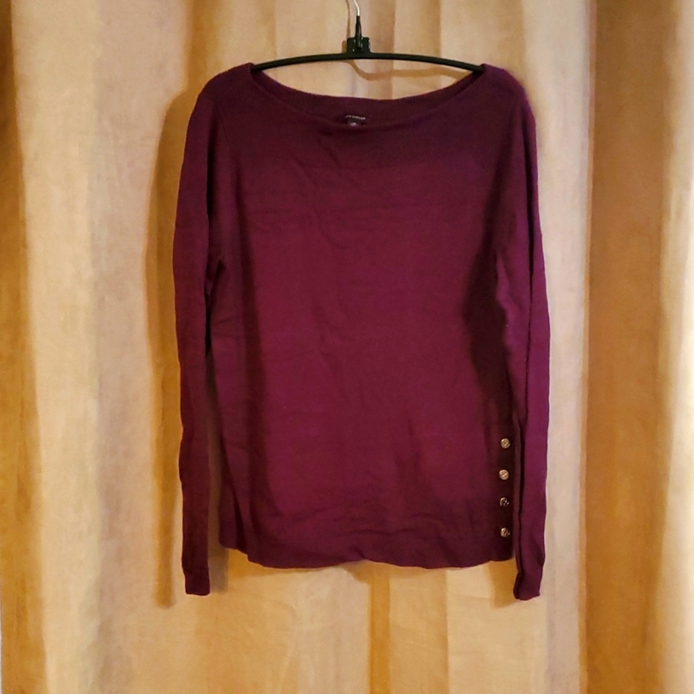 Ann Taylor boatneck sweater 30% wool
